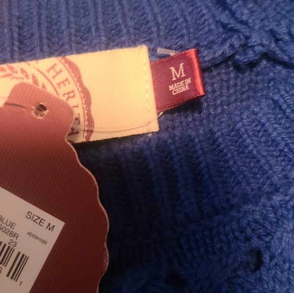 Authentic American Heritage So Villa Blue Sweater - Picture 10 of 12